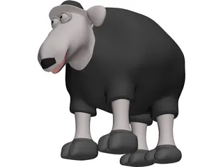 Baa Baa Black Sheep 3D Model preview