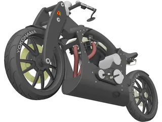 Confederate Wraith 3D Model preview