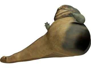 Star Wars Jabba the Hutt 3D Model preview
