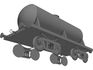 Tank Car 3D Model preview