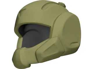 Pilot Helmet 3D Model preview