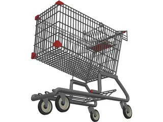 Shopping Cart 3D Model preview