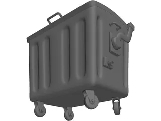 Trash Container 3D Model preview
