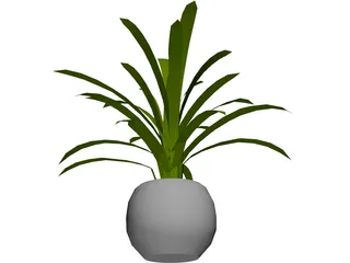 Plant in Pot 3D Model preview