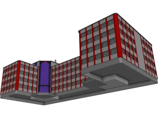 Office Building 3D Model preview