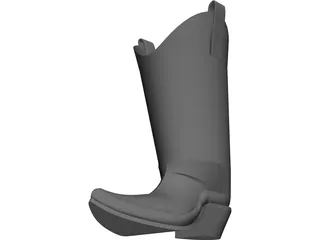 Cowboy Boot 3D Model preview