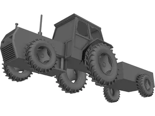 Tractor 3D Model preview
