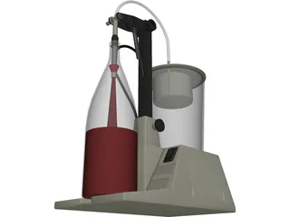 Wine Bottler 3D Model preview