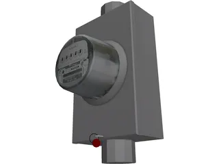 Electric Meter 3D Model preview