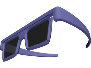3D Glasses 3D Model preview