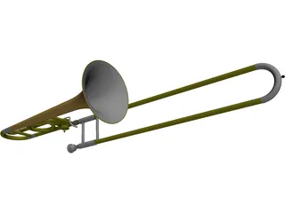 Trombone 3D Model preview