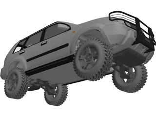 Nissan X-Trail 4x4 [Tuned] 3D Model preview