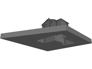 Family House 3D Model preview