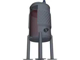 Wine Fermenter 3D Model preview