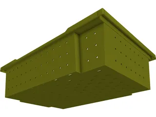 Grape Harvesting Bushel 3D Model preview