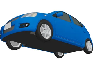 Toyota Vitz (2002) 3D Model preview