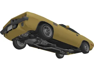 Plymouth Barracuda (1970) 3D Model preview