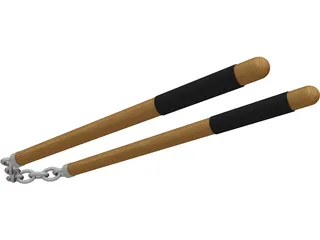 Nunchucks 3D Model preview