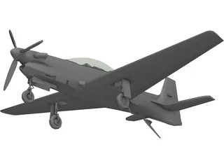 Embraer EMB 312 Tucano 3D Model preview