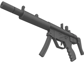 H&K MP5 3D Model preview