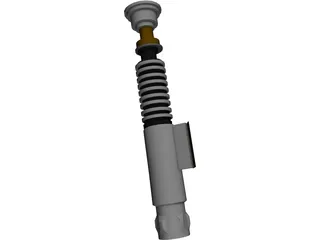 Luke Skywalker Lightsaber 3D Model preview