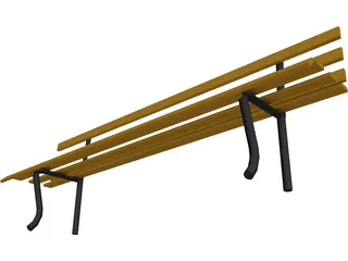 Bench 3D Model preview