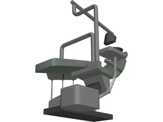 Odontological Chair 3D Model preview