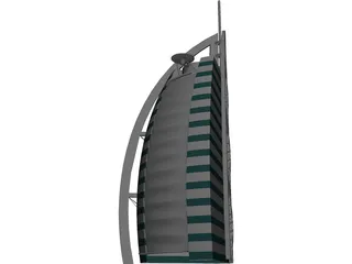 Burj al arab 3D Model preview