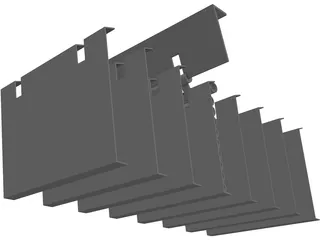 Pipe Rack Mechanism 3D Model preview