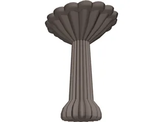 Pedestal Sink 3D Model preview