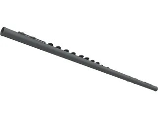 Flute 3D Model preview