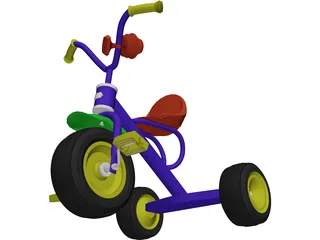 Childs Bike 3D Model preview