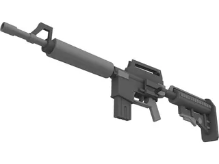 M4A1 3D Model preview