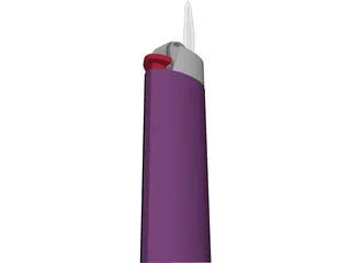 Bic Lighter 3D Model preview