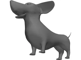 Dachshund 3D Model preview