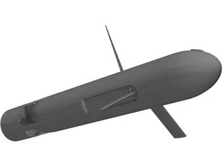 Unmanned Underwater Vehicle (UUV) 3D Model preview