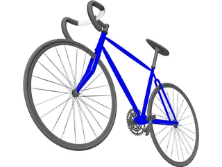 Bike Road 3D Model preview
