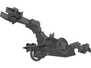 Robot - Autonomous Construction Vehicle 3D Model preview