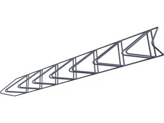 Bike Rack 3D Model preview