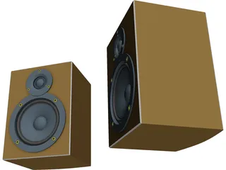 Speakers 3D Model preview