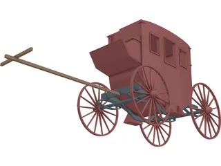 Stagecoach 3D Model preview