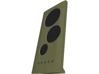 Digital Clock with Temperature and Date 3D Model preview