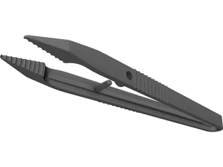 Hospital Tweezer 3D Model preview