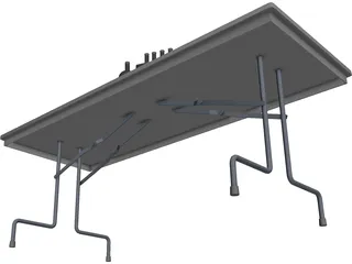 School Lab Table 3D Model preview