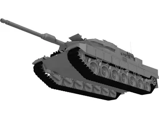 Leopard 2A6 3D Model preview