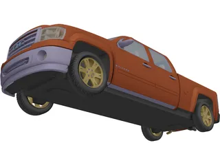 GMC Sierra Crew Cab (2013) 3D Model preview
