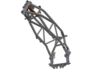 KTM 950 Rally LC8 Frame 3D Model preview