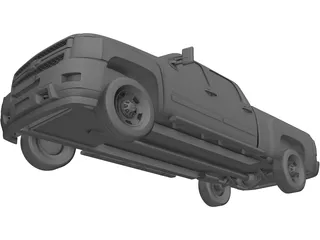 Chevrolet Silverado HD Crewcab Standard Bed (2011) 3D Model preview