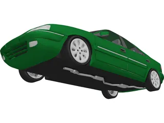 Citroen Xantia (2001) 3D Model preview