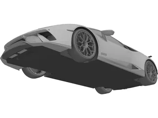 Lamborghini Huracan Performante (2017) 3D Model preview